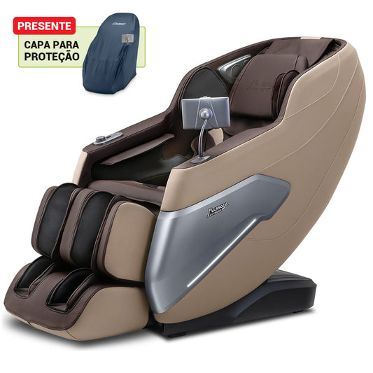 [MÊS DAS MÃES] Poltrona de Massagem Breeze Bege - Frete Grátis + Capa de Brinde