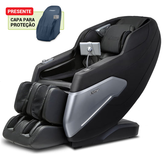 [MÊS DAS MÃES] Poltrona de Massagem Breeze Preta - Frete Grátis + Capa de Brinde