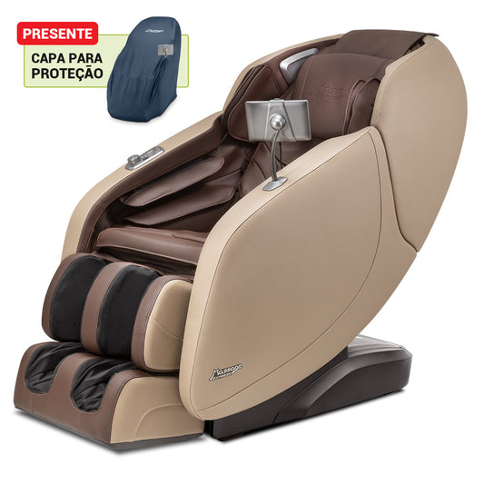 [MÊS DAS MÃES] Poltrona de Massagem Cirrus Bege - Frete Grátis + Capa de Brinde