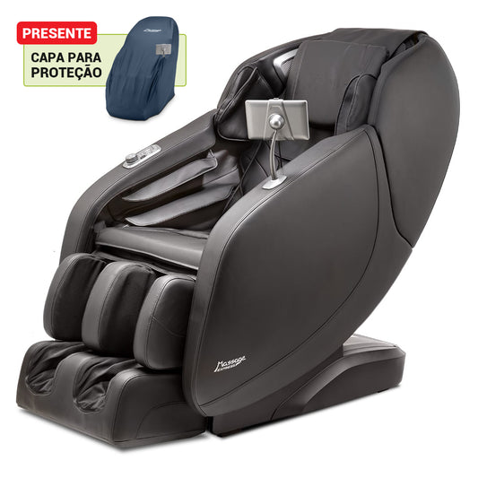 [MÊS DAS MÃES] Poltrona de Massagem Cirrus Preta - Frete Grátis + Capa de Brinde