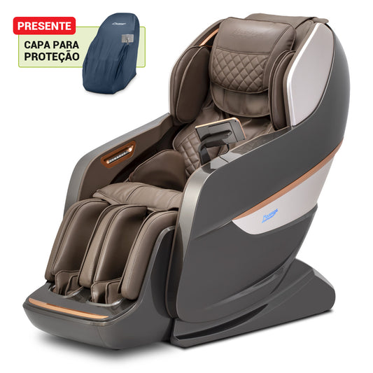 [MÊS DAS MÃES] Poltrona de Massagem Edge Espresso - Frete Grátis + Capa de Brinde