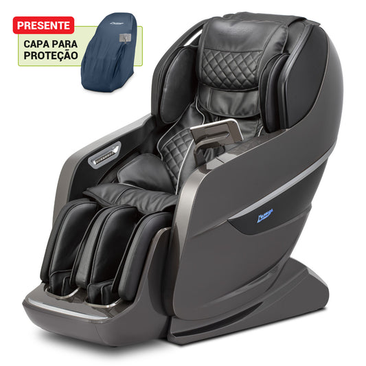[MÊS DAS MÃES] Poltrona de Massagem Edge Preta - Frete Grátis + Capa de Brinde