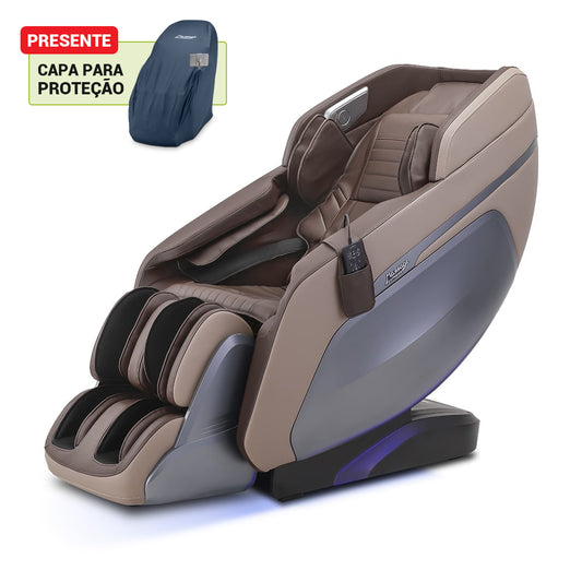 [MÊS DAS MÃES] Poltrona de Massagem Genesis Bege - Frete Grátis + Capa de Brinde