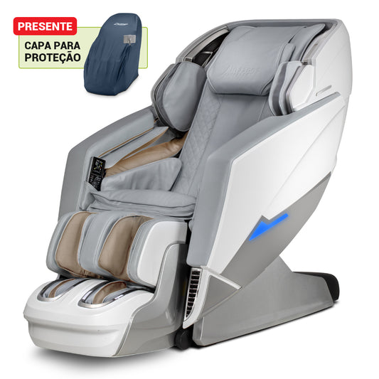 [MÊS DAS MÃES] Poltrona de Massagem Neo Space 3D Cinza - Frete Grátis + Capa de Brinde