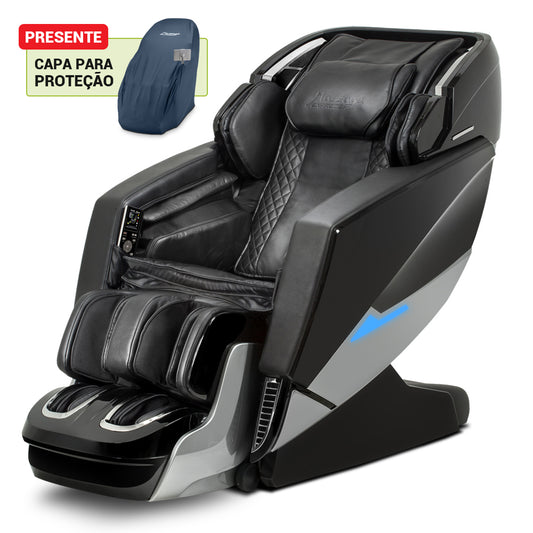 [MÊS DAS MÃES] Poltrona de Massagem Neo Space 3D Preta - Frete Grátis + Capa de Brinde