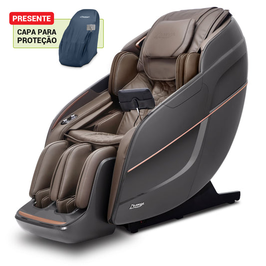 [MÊS DAS MÃES] Poltrona de Massagem Sunshine Marrom - Frete Grátis + Capa de Brinde