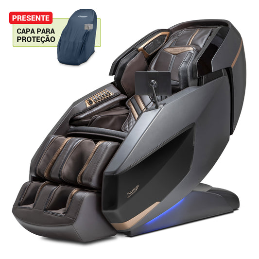 [MÊS DAS MÃES] Poltrona de Massagem Ultimate Cinza - Frete Grátis + Capa de Brinde
